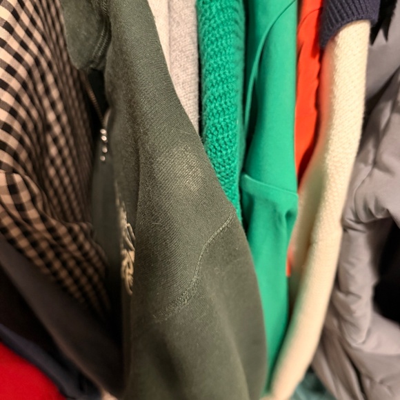 Okay to Rest Green Quarter-Zip Sweatshirt - Picture 5 of 5